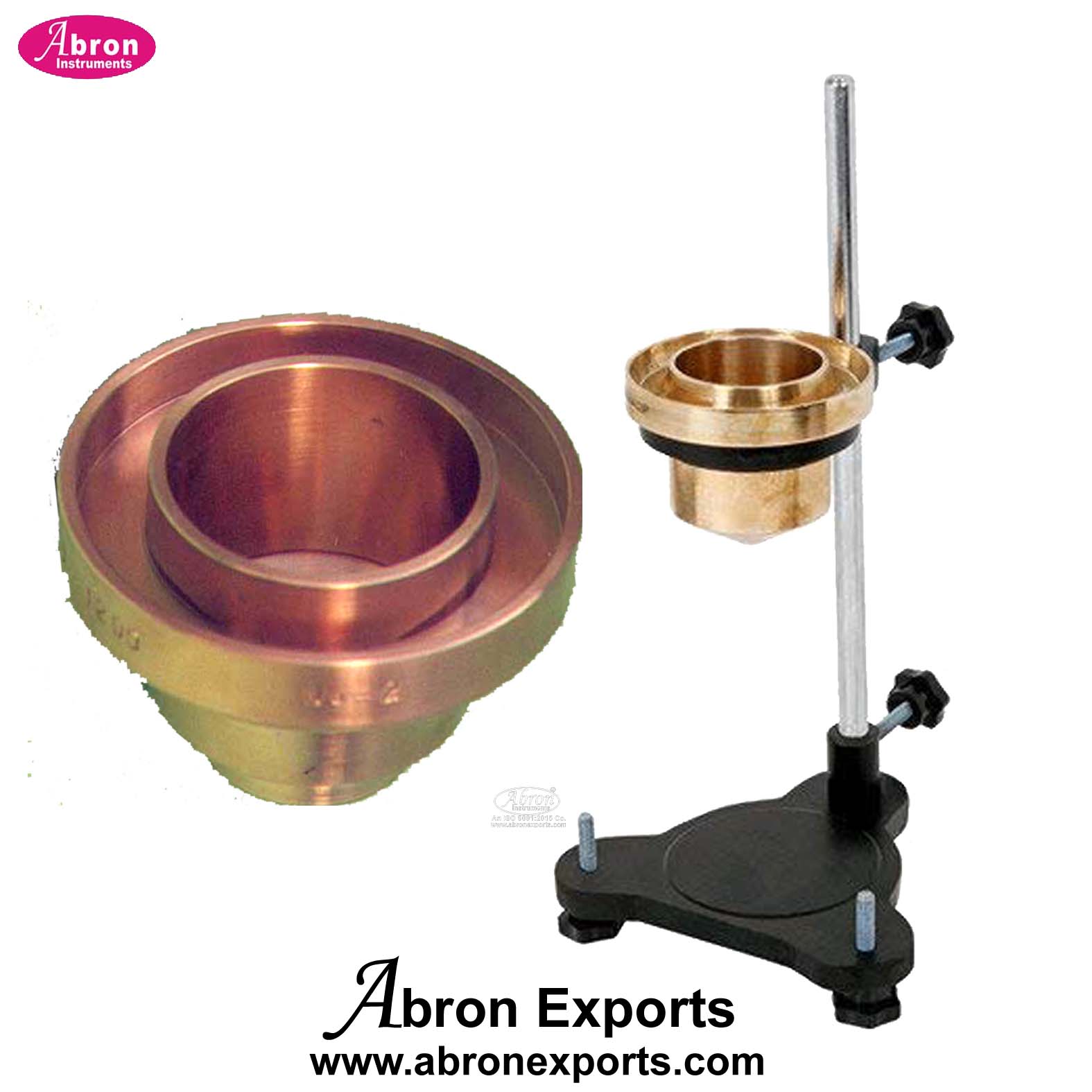Flow Cup Viscometer with stand for oil Paint Petroleum testing Specific Gravity Abron AO-221A